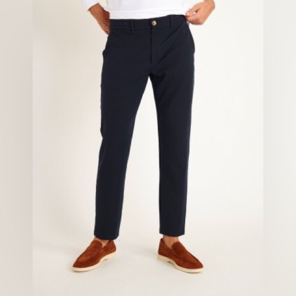 Cala 1789 Riviera Khaki Casual Mens Pant Trouser Sz M Navy European Style 31X30 - Picture 2 of 7